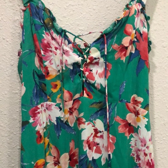 Lulu's Kayley Green Floral Print Midi Dress - Picture 5 of 8